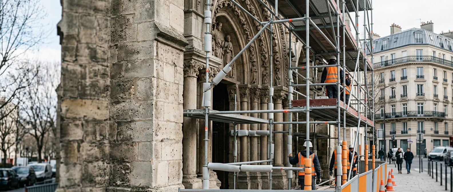 Location et Montage d'Échafaudages pour les Monuments Historiques