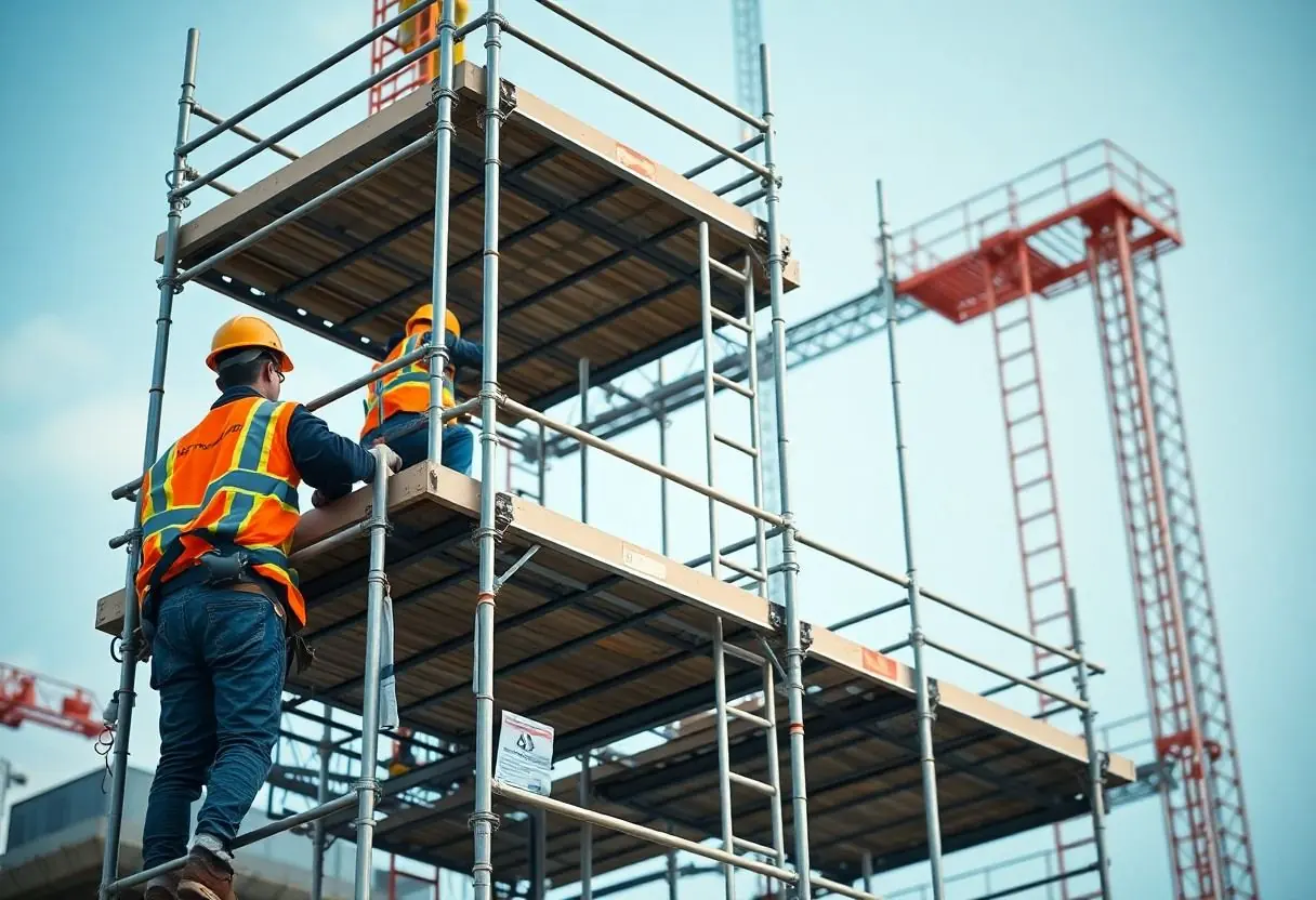 Démontage d'un échafaudage  - étapes à suivre et conseils pratiques.