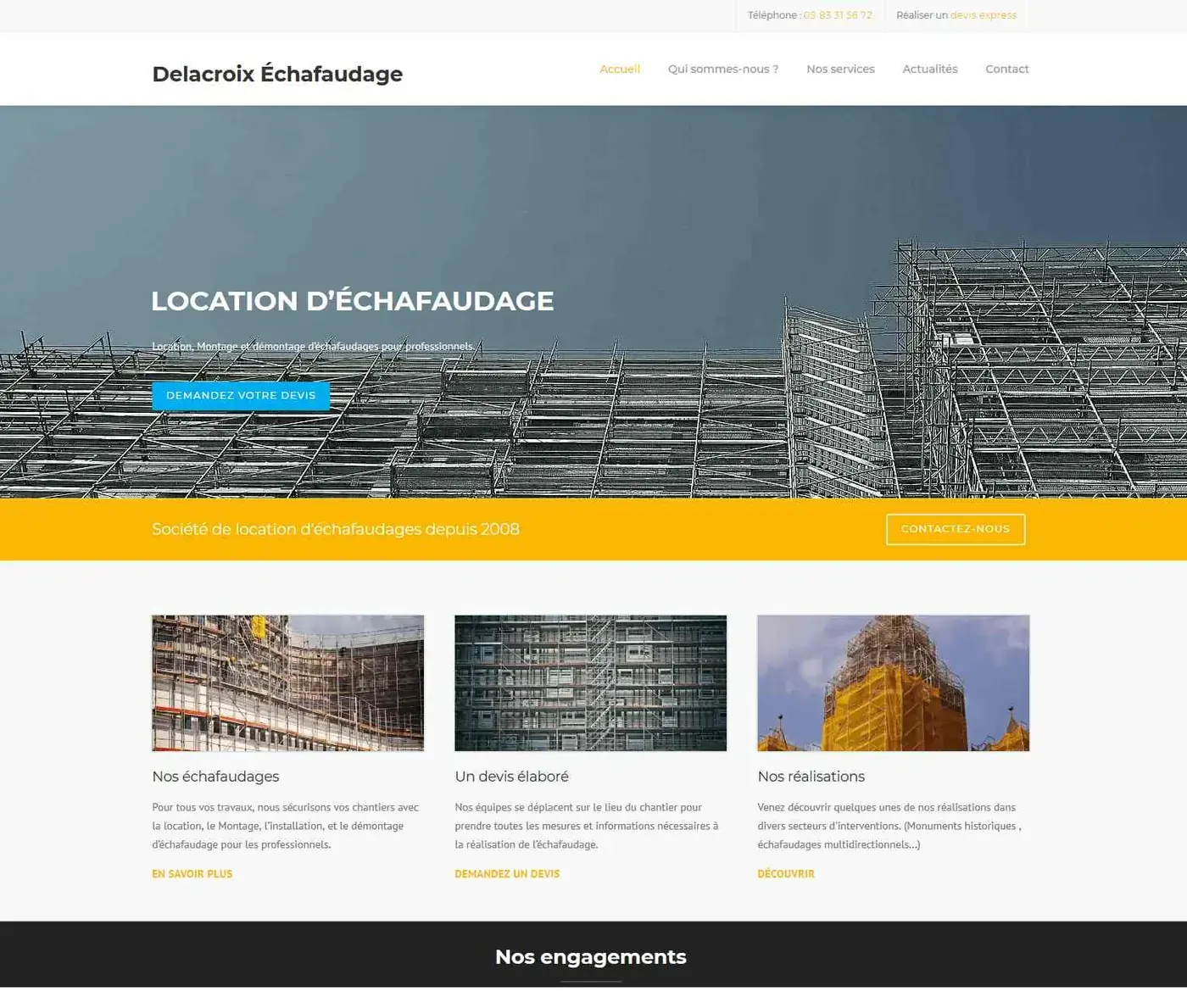 Location échafaudage Paris : spécificités, démarches et prestataires