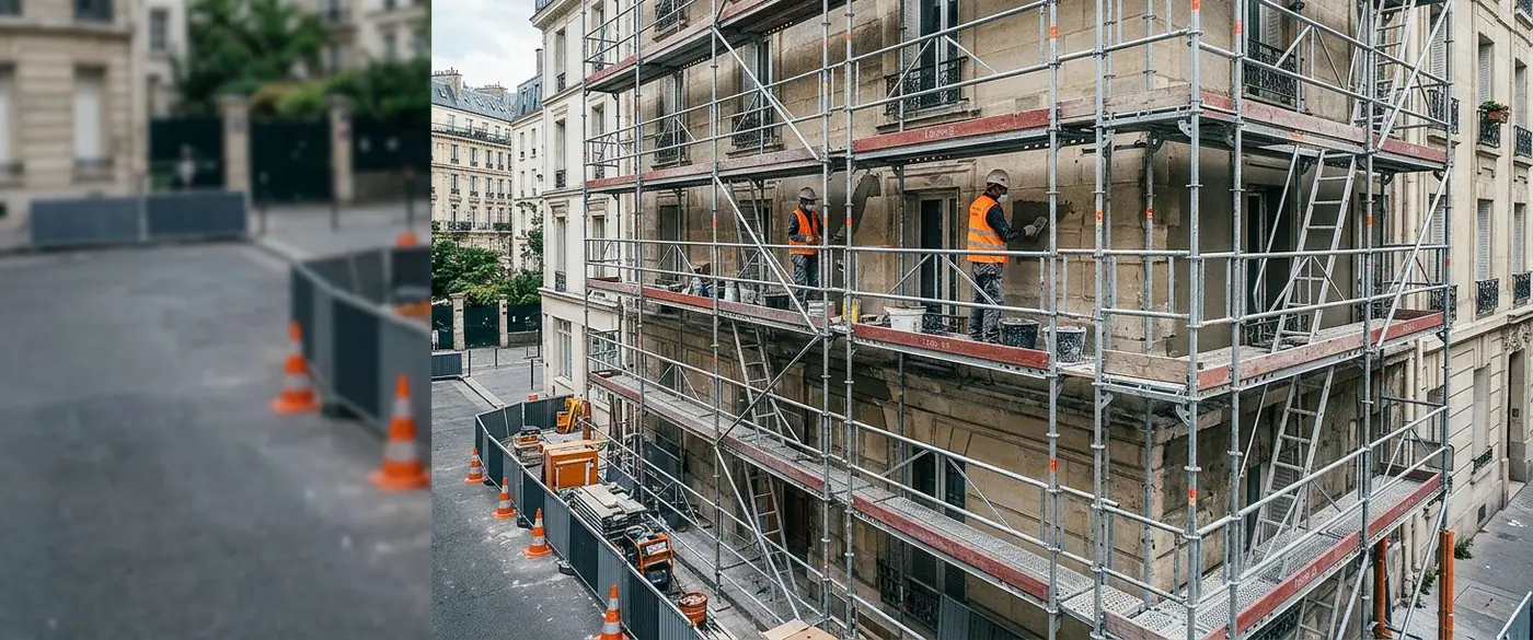 Location échafaudage pour peintre façadier en Île-de-France